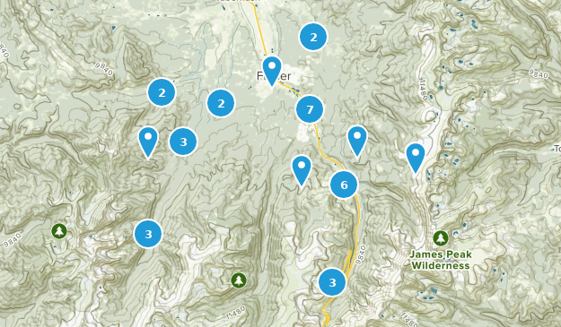 Winter Park, Colorado Map