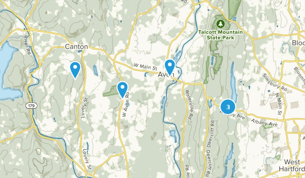 Avon, Connecticut Map