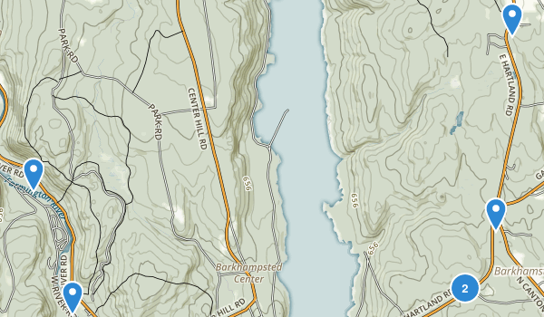 Barkhamsted, Connecticut Map