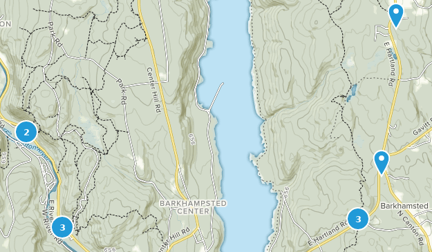 Barkhamsted, Connecticut Map