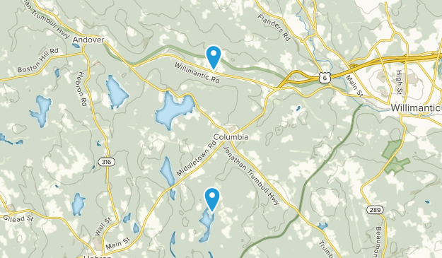 Columbia, Connecticut Map