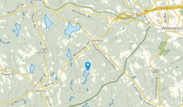 Columbia, Connecticut Map