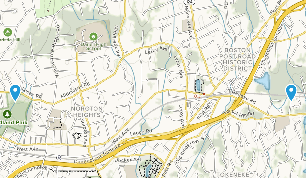 Darien, Connecticut Map