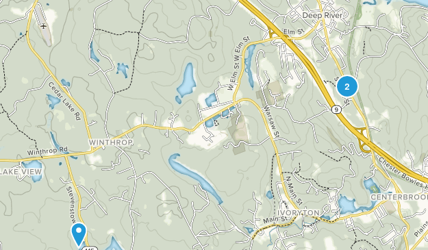 Deep River, Connecticut Map