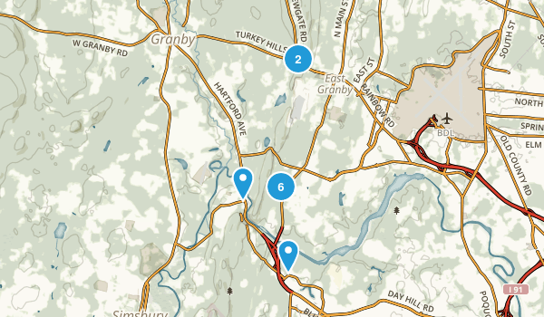 East Granby, Connecticut Map
