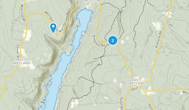 East Hartland, Connecticut Map