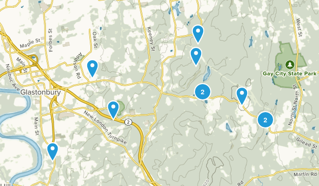 Glastonbury, Connecticut Map