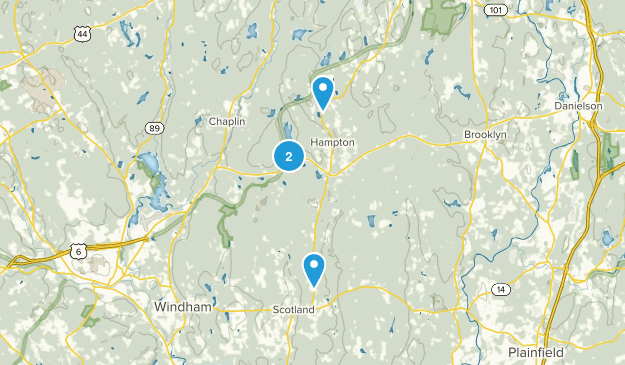 Hampton, Connecticut Map