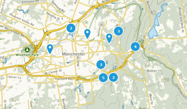Manchester, Connecticut Map