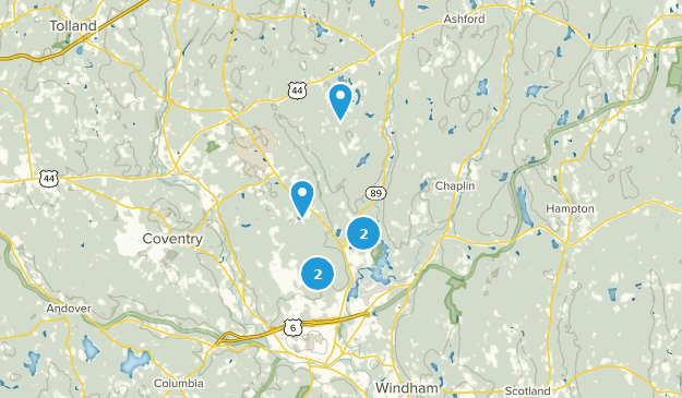 Mansfield Center, Connecticut Map
