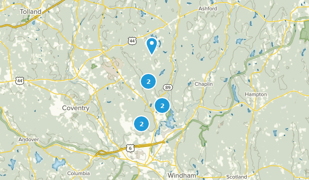Mansfield Center, Connecticut Map