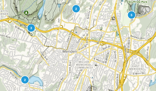 Meriden, Connecticut Map