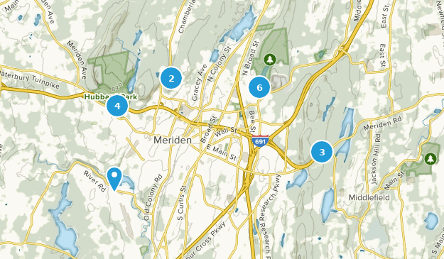 Meriden, Connecticut Map