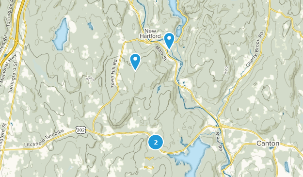 New Hartford, Connecticut Map