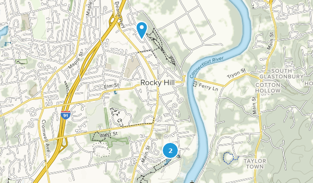 Rocky Hill, Connecticut Map