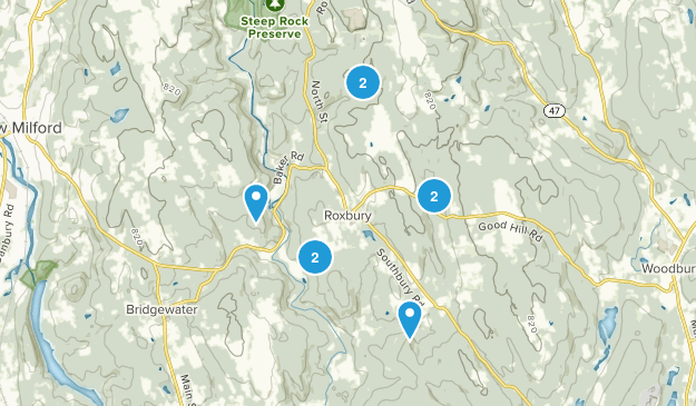 Roxbury, Connecticut Map