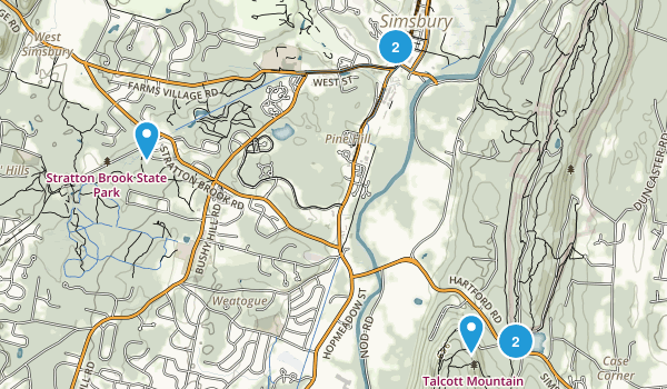 Simsbury, Connecticut Map