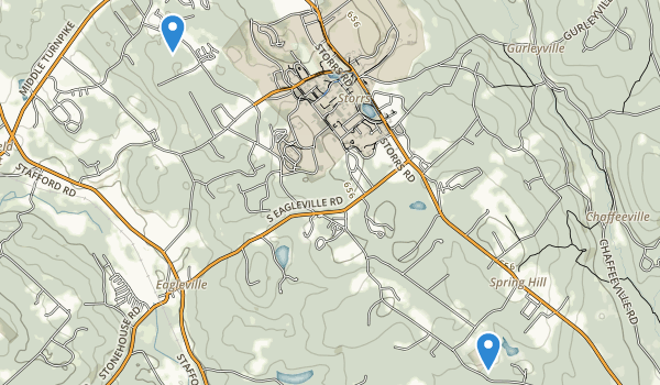 Storrs Mansfield, Connecticut Map