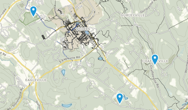 Storrs Mansfield, Connecticut Map