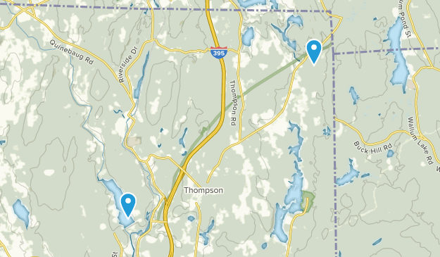 Thompson, Connecticut Map