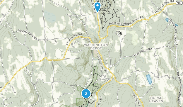 Washington Depot, Connecticut Map