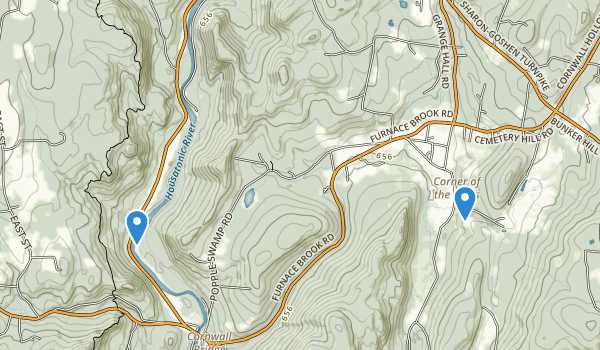 West Cornwall, Connecticut Map