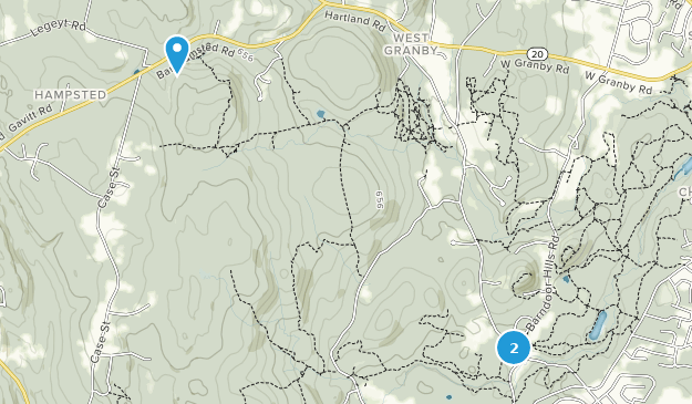 West Granby Historic, Connecticut Map