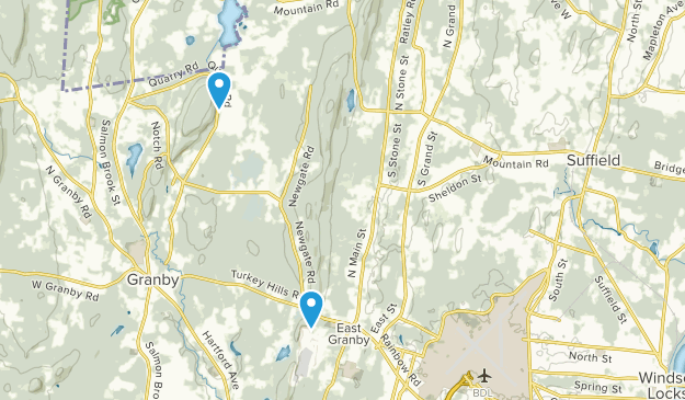 West Suffield, Connecticut Map