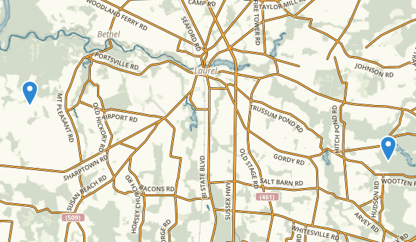 Laurel, Delaware Map