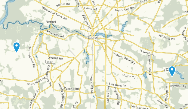 Laurel, Delaware Map