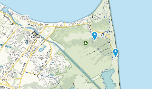 Lewes, Delaware Map