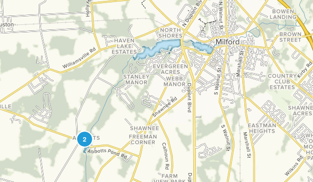 Milford, Delaware Map