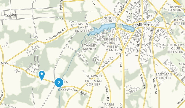 Milford, Delaware Map
