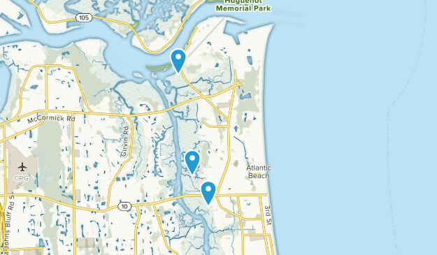 Atlantic Beach, Florida Map