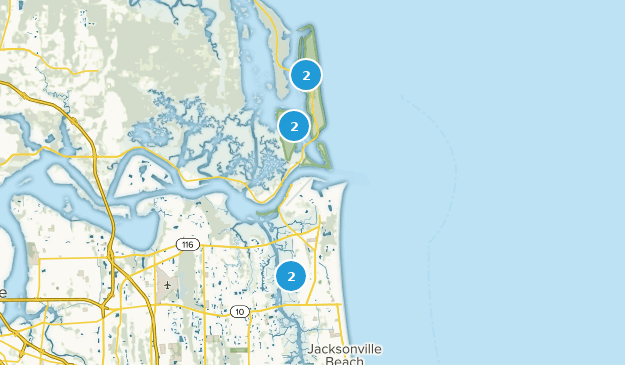 Atlantic Beach, Floride Map