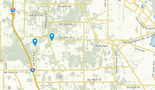 Belleview, Florida Map