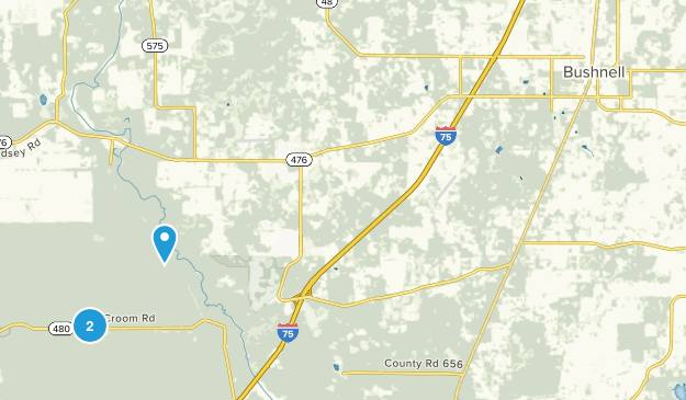 Bushnell, Florida Map