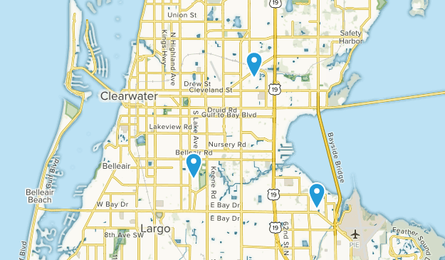Clearwater, Florida Map