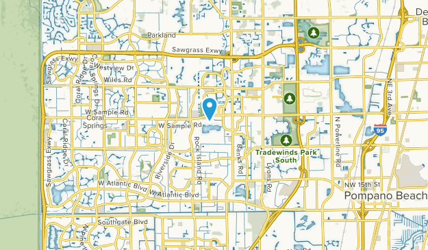 Coral Cay Plantation Mobile Home Park, Florida Map