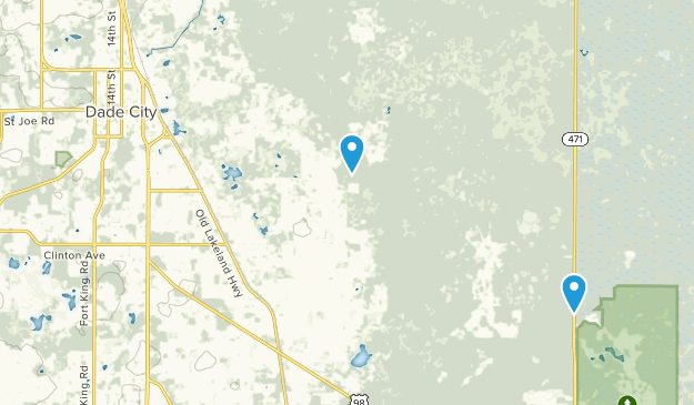 Dade City, Floride Map