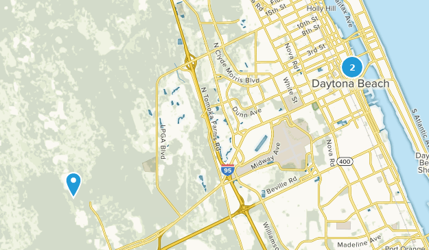 Daytona Beach, Florida Map