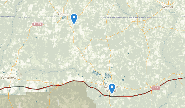 Defuniak Springs, Florida Map