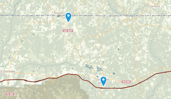 Defuniak Springs, Florida Map