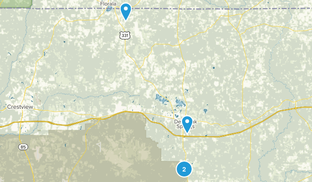 Defuniak Springs, Florida Map