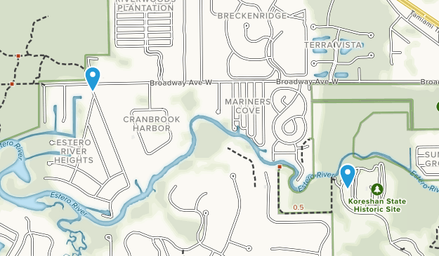 Estero, Florida Map