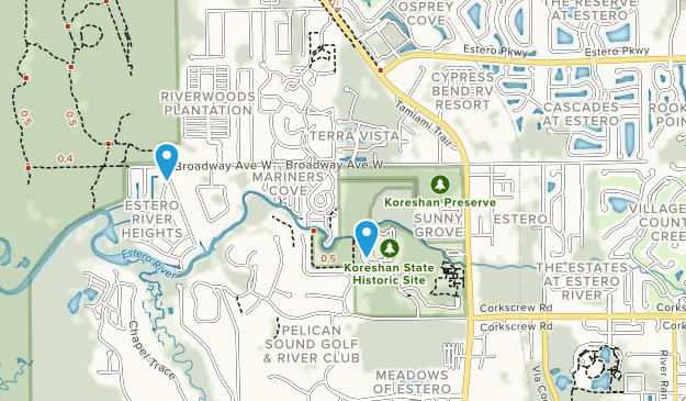Estero, Floride Map