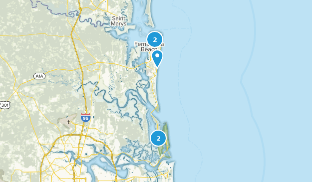 Fernandina Beach, Floride Map