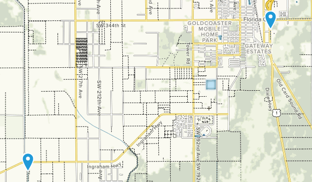 Florida City, Florida Map