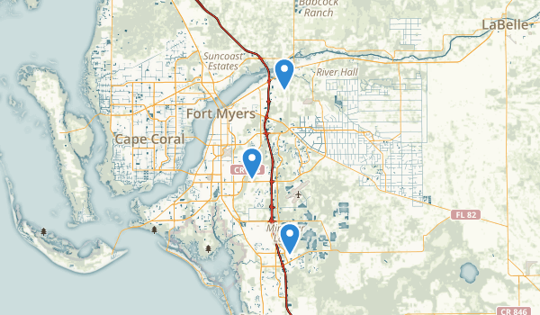 Fort Myers, Florida Map