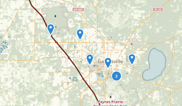 Gainesville, Florida Map